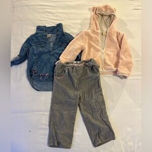 18 month - Full Set (Shirt,Pants,Hoodie)
Various colours 
Size 18-24 month